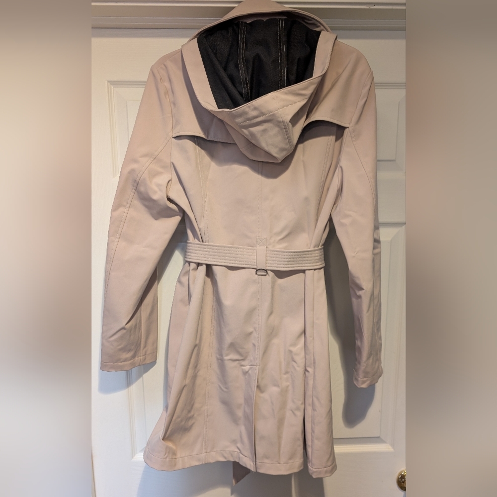 Andrew Marc New York Women's Soft Shell Hooded Trench Coat Size Large Thistle - Picture 15 of 16